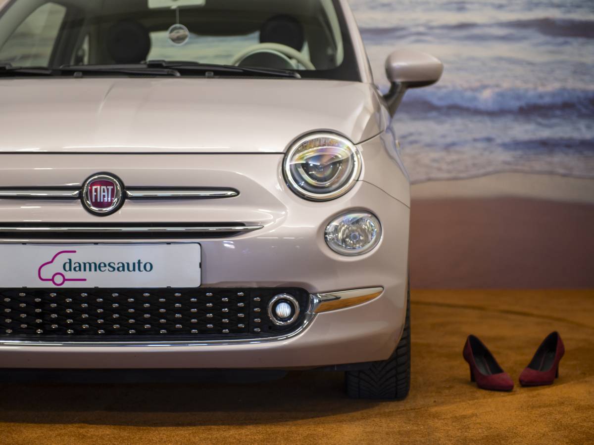 Fiat 500 Fiat 500 1.2 Star, Powder Pink, nieuwe distr riem, leder, pano, incl garantie.