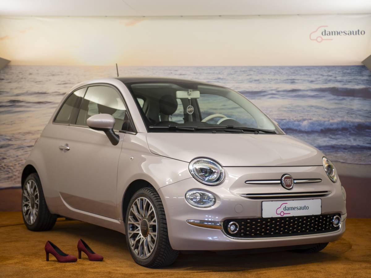 Fiat 500 Fiat 500 1.2 Star, Powder Pink, nieuwe distr riem, leder, pano, incl garantie.
