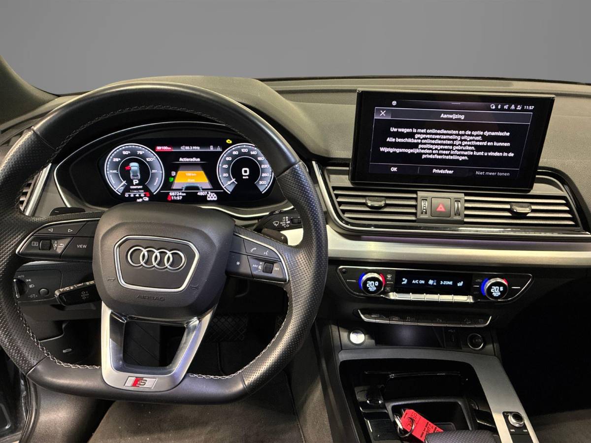 Audi Q5 Audi Q5 50 TFSIe 299pk S-tronic S edition · Camera · Wegklapbare Trekhaak · Apple/Android Car Play · Navigatie · 20” Inch ·