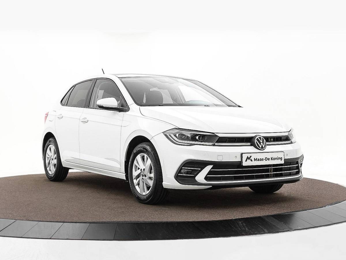 Volkswagen Polo Volkswagen Polo 1.0 TSI 95pk DSG Style · Panoramadak · Matrix LED · Stoelverwarming · ACC · Sfeerverlichting · Apple/Android Car Play ·