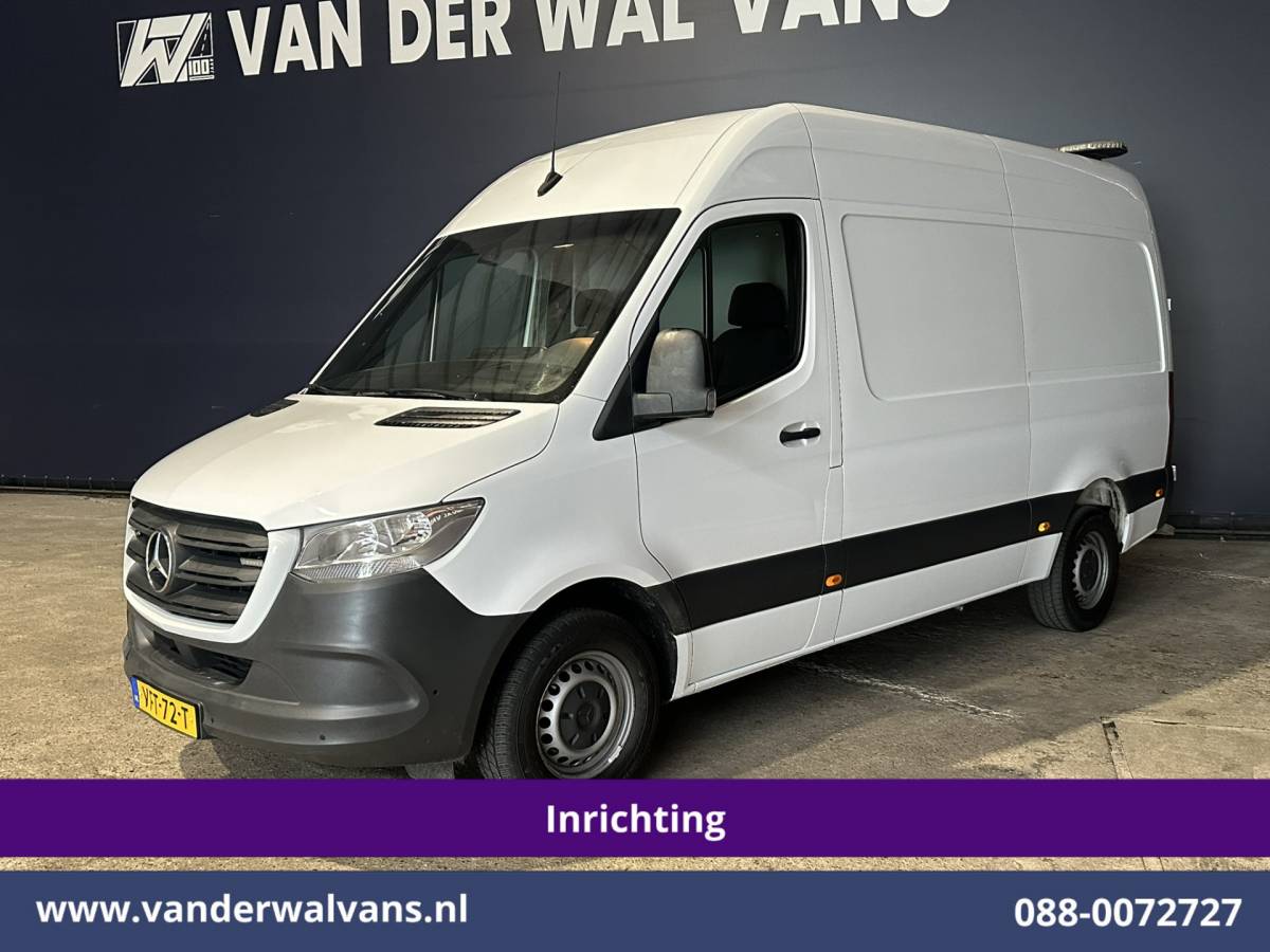 Mercedes-Benz Sprinter Mercedes-Benz Sprinter 316 CDI 164pk 3500kg trekhaak L2H2 Inrichting Euro6 Airco | Camera | Apple Carplay Android Auto, Cruisecontrol, Parkeersensoren