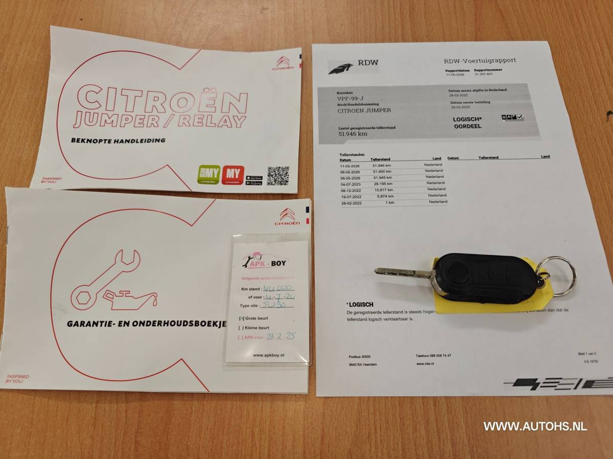 Citroën Jumper Citroen Jumper 2.2 BlueHDi 120 L1H1 Club , lage km , Apk juni 2027 , Euro 6 , 1e Eig. Mooie bus.