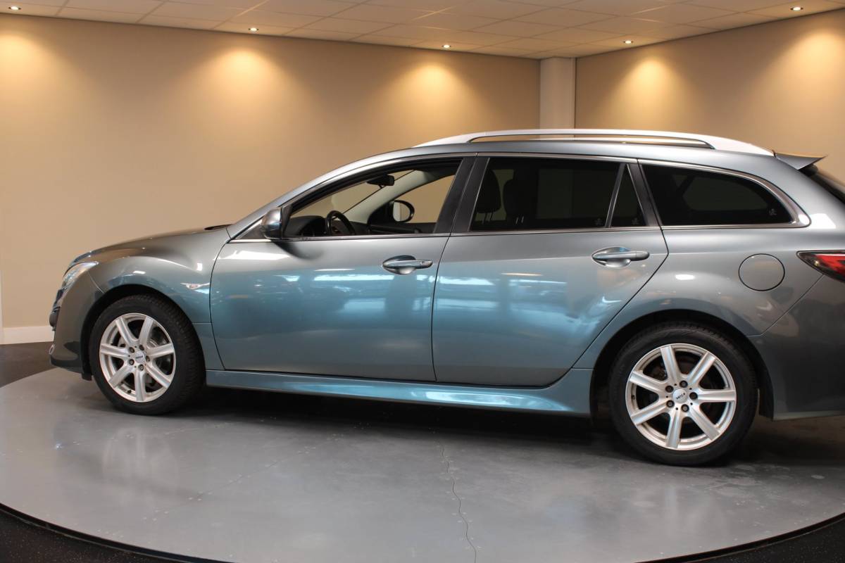 Mazda 6 Mazda 6 Sportbreak 1.8 Exclusive GT *Top onderhouden!* All-season|Stoelverw.|Cruise|PDC|NAP