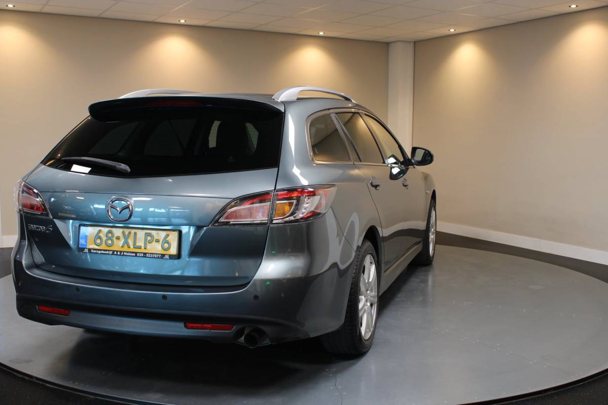 Mazda 6 Mazda 6 Sportbreak 1.8 Exclusive GT *Top onderhouden!* All-season|Stoelverw.|Cruise|PDC|NAP