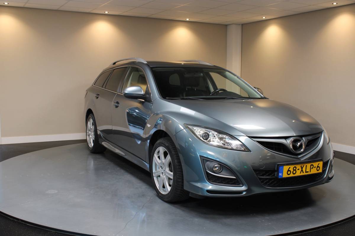 Mazda 6 Mazda 6 Sportbreak 1.8 Exclusive GT *Top onderhouden!* All-season|Stoelverw.|Cruise|PDC|NAP