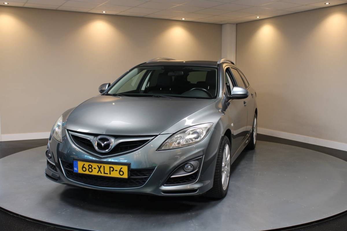 Mazda 6 Mazda 6 Sportbreak 1.8 Exclusive GT *Top onderhouden!* All-season|Stoelverw.|Cruise|PDC|NAP