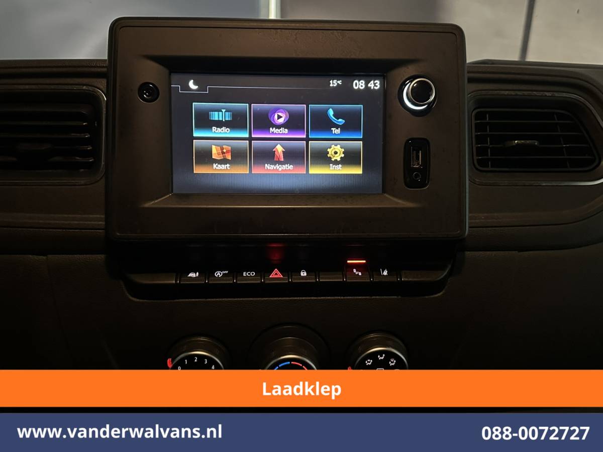 Renault Master Renault Master 2.3 dCi 150pk L2H2 Euro6 Airco | Laadklep | 2x Zijdeur | Camera | Navigatie | LED | Cruisecontrol Parkeersensoren, Bijrijdersbank