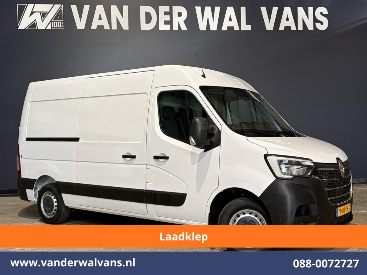 Renault Master Renault Master 2.3 dCi 150pk L2H2 Euro6 Airco | Laadklep | 2x Zijdeur | Camera | Navigatie | LED | Cruisecontrol Parkeersensoren, Bijrijdersbank