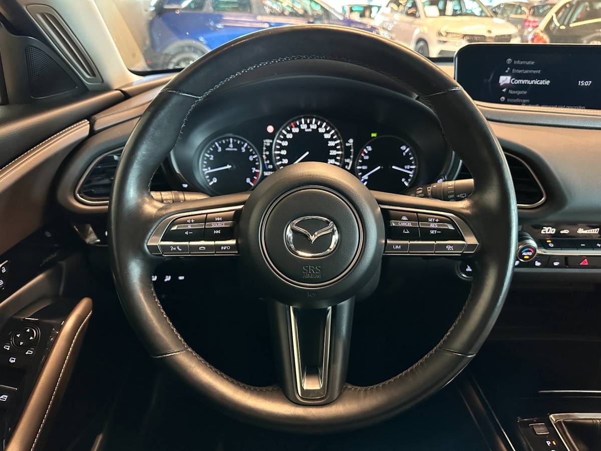 Mazda CX-30 Mazda CX-30 2.0 e-SkyActiv-X M HYBRID AUTOMAAT LUXURY|NAVIGATIE|CLIMA AIRCO|ADAPTIVE CRUISE|BOSE|MEMORY SEATS|XENON|TREKHAAK|LEDER