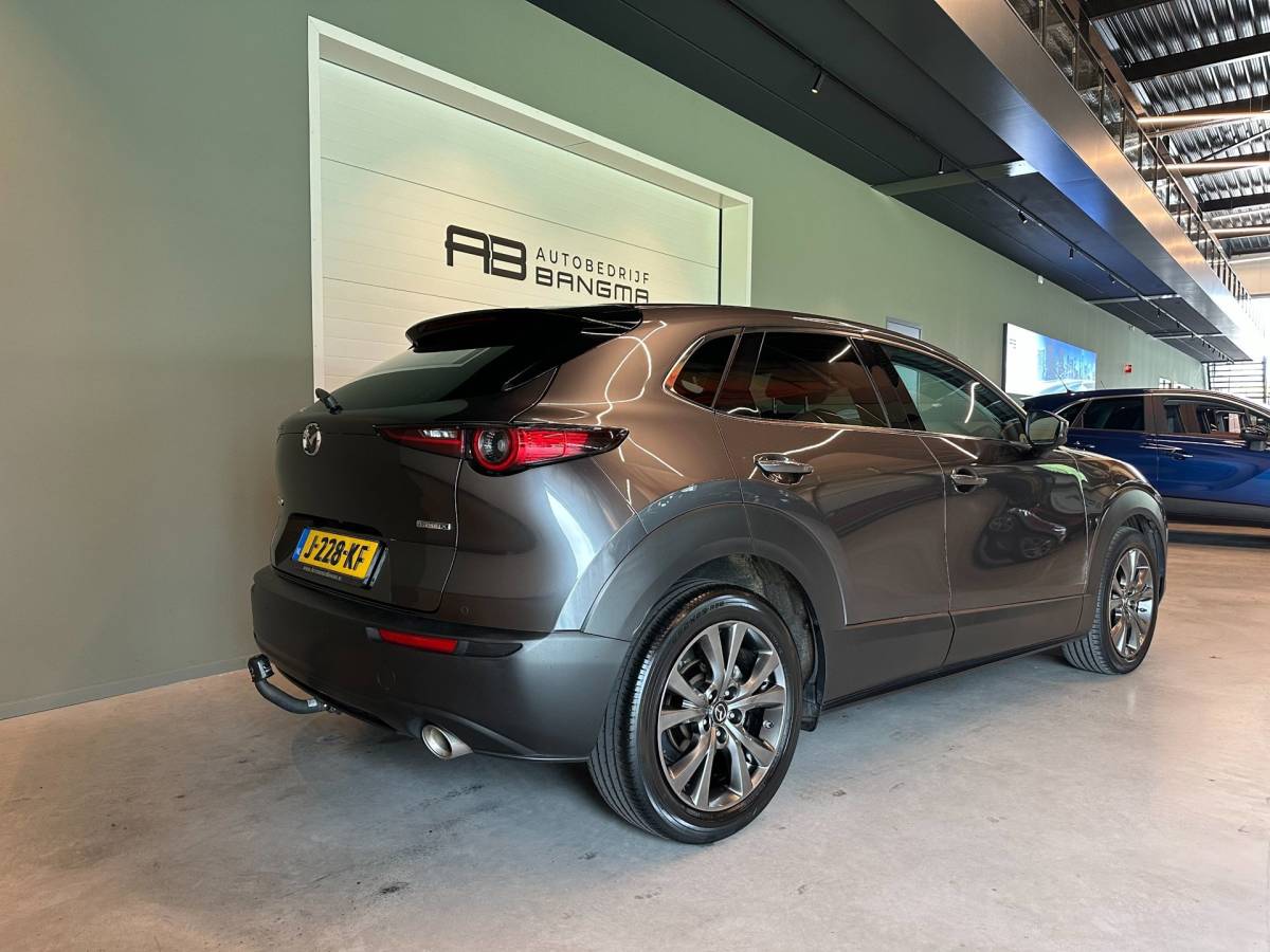 Mazda CX-30 Mazda CX-30 2.0 e-SkyActiv-X M HYBRID AUTOMAAT LUXURY|NAVIGATIE|CLIMA AIRCO|ADAPTIVE CRUISE|BOSE|MEMORY SEATS|XENON|TREKHAAK|LEDER