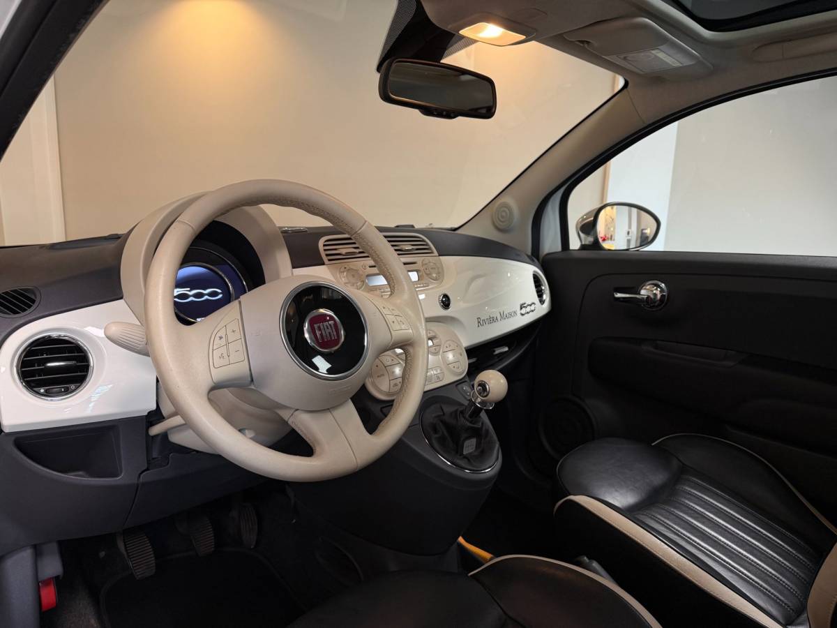 Fiat 500 Fiat 500 0.9 TwinAir Turbo Rivièra Maison*1ste Eigenaar/Special Edition!* Pano|Leer|Climate|PDC|All-seasons|NAP