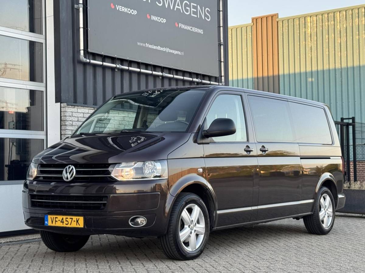 Volkswagen Transporter Volkswagen Transporter 2.0 TDI Highline Dubbele Cabine Trekhaak/Leer/Cruise/Navi/PDC/Bluetooth