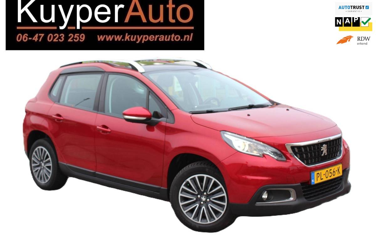 Peugeot 2008 Peugeot 2008 1.2 PureTech Blue Lion nap AUTOMAAT PANORAMA MULTIMEDIA NAVI AIRCO CRUISE TREKHAAK ETC