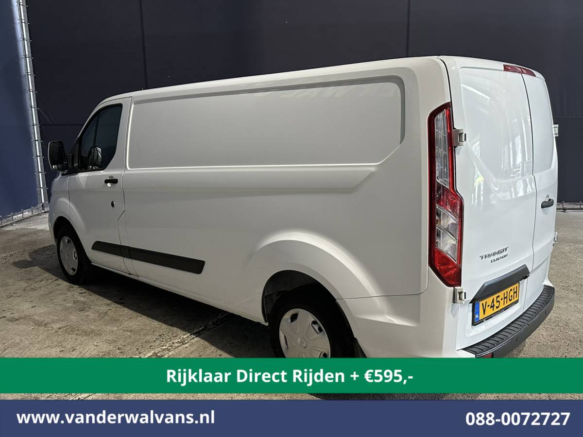 Ford Transit Custom Ford Transit Custom 2.0 TDCI L2H1 Euro6 Airco | Camera | Android auto | Cruisecontrol | Parkeersensoren verwarmde voorruit, bijrijdersbank, 2800kg trekvermogen