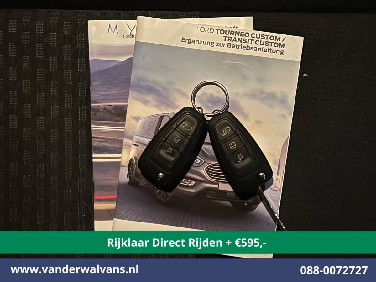 Ford Transit Custom Ford Transit Custom 2.0 TDCI L2H1 Euro6 Airco | Camera | Android auto | Cruisecontrol | Parkeersensoren verwarmde voorruit, bijrijdersbank, 2800kg trekvermogen