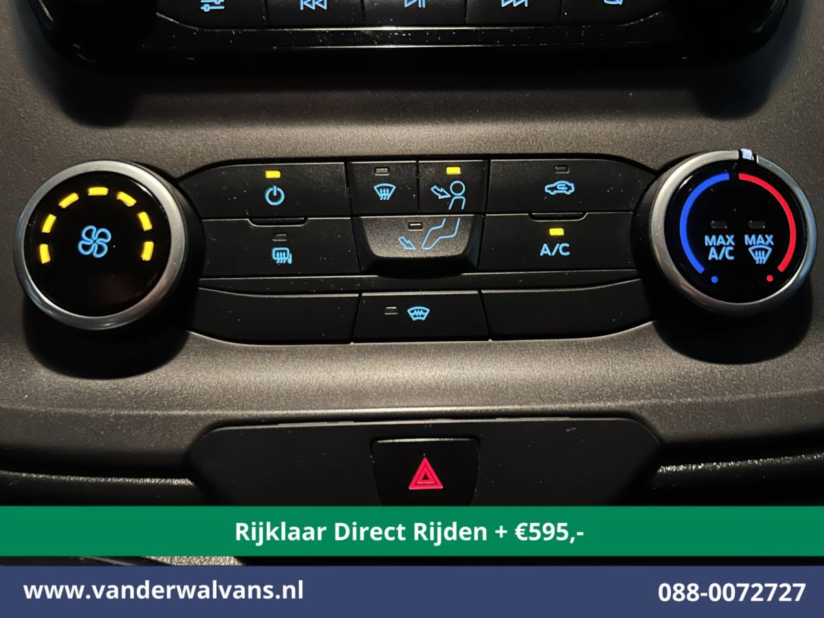 Ford Transit Custom Ford Transit Custom 2.0 TDCI L2H1 Euro6 Airco | Camera | Android auto | Cruisecontrol | Parkeersensoren verwarmde voorruit, bijrijdersbank, 2800kg trekvermogen