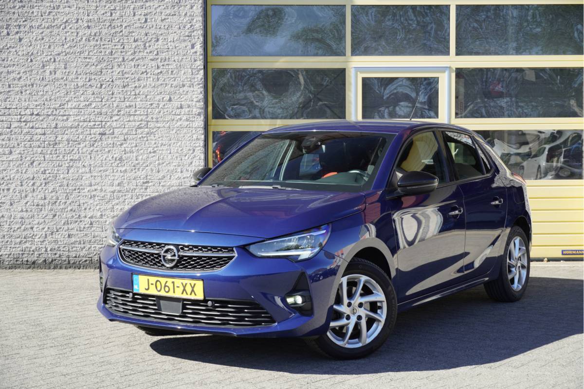 Opel Corsa Opel Corsa 1.2 5drs GS Line BJ2020 Lmv 16″ | Led | App-Connect | Airco | Cruise control | Zwarte hemel | Sportstoelen | Getint glas