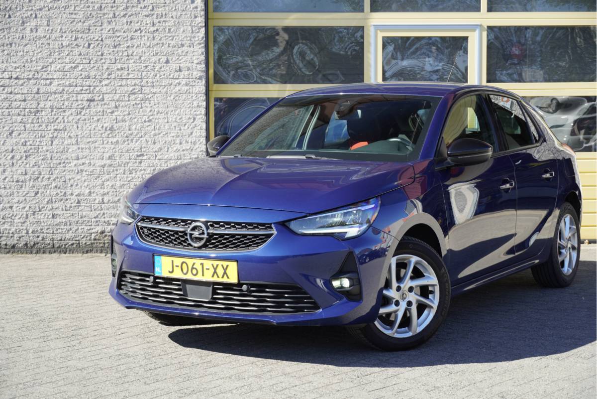Opel Corsa Opel Corsa 1.2 5drs GS Line BJ2020 Lmv 16″ | Led | App-Connect | Airco | Cruise control | Zwarte hemel | Sportstoelen | Getint glas