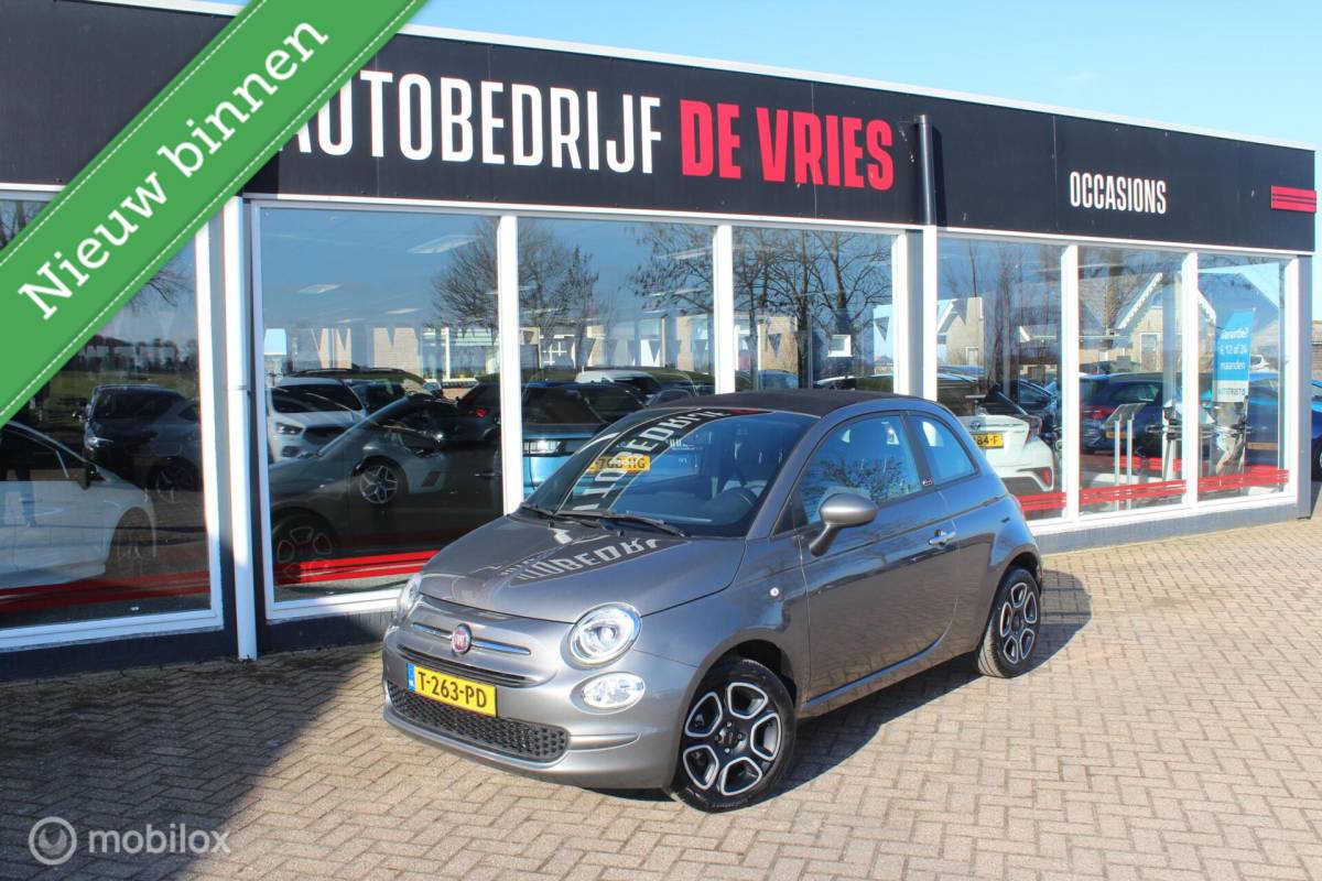 Fiat 500C Fiat 500 Cabrio 1.0 Hybrid Airco/PDC/Carplay/Cruisecontrole