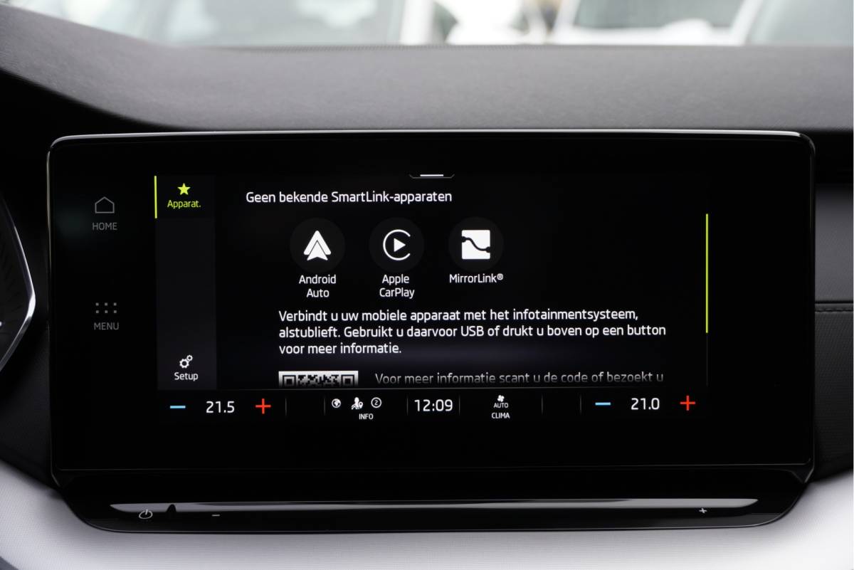 Škoda Octavia ŠKODA Octavia Combi 1.0 TSI Business Edition BJ2021 Lmv 16″ | Led V+A | Pdc | Navi | Dynamische knipperlichten | Elek. achterklep | App-Connect | Dashboard verlichting | Virtual cockpit | Climate control | Cruise control | Extra getint glas