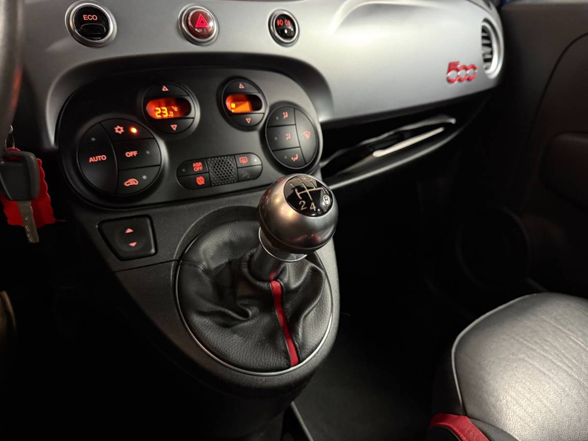 Fiat 500 Fiat 500 0.9 TwinAir Turbo 500S *Azzurro Italia* Leer|Interscope|Climate|PDC|Sport|NAP