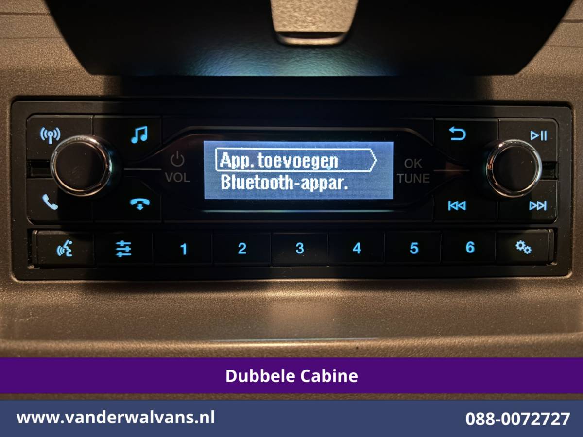 Ford Transit Custom Ford Transit Custom 2.0 TDCI 130pk L2H1 Dubbele Cabine Euro6 Airco | 6-Zits | LED | Cruisecontrol | Trekhaak Parkeersensoren, Verwarmde voorruit