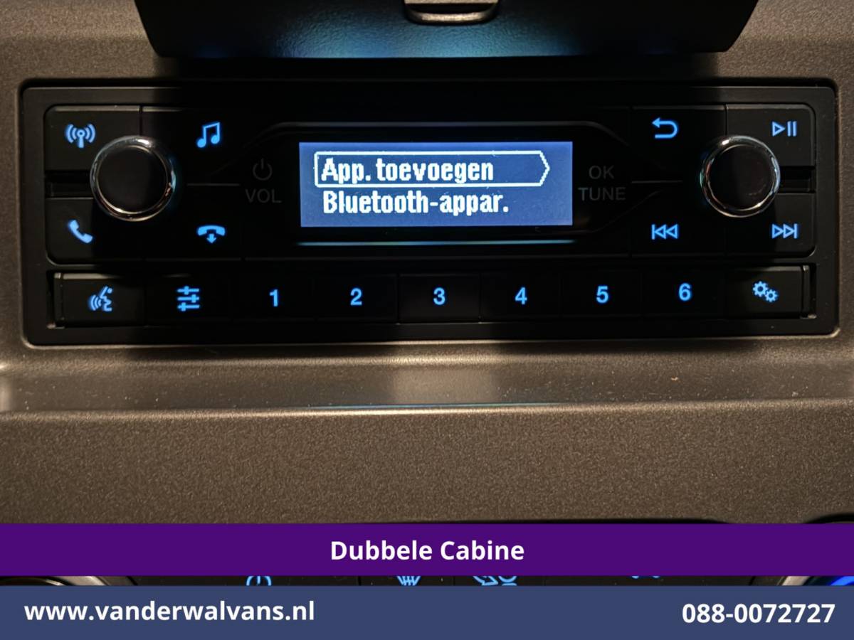 Ford Transit Custom Ford Transit Custom 2.0 TDCI 130pk L2H1 Dubbele Cabine Euro6 Airco | 6-Zits | LED | Cruisecontrol | Trekhaak Parkeersensoren, Verwarmde voorruit