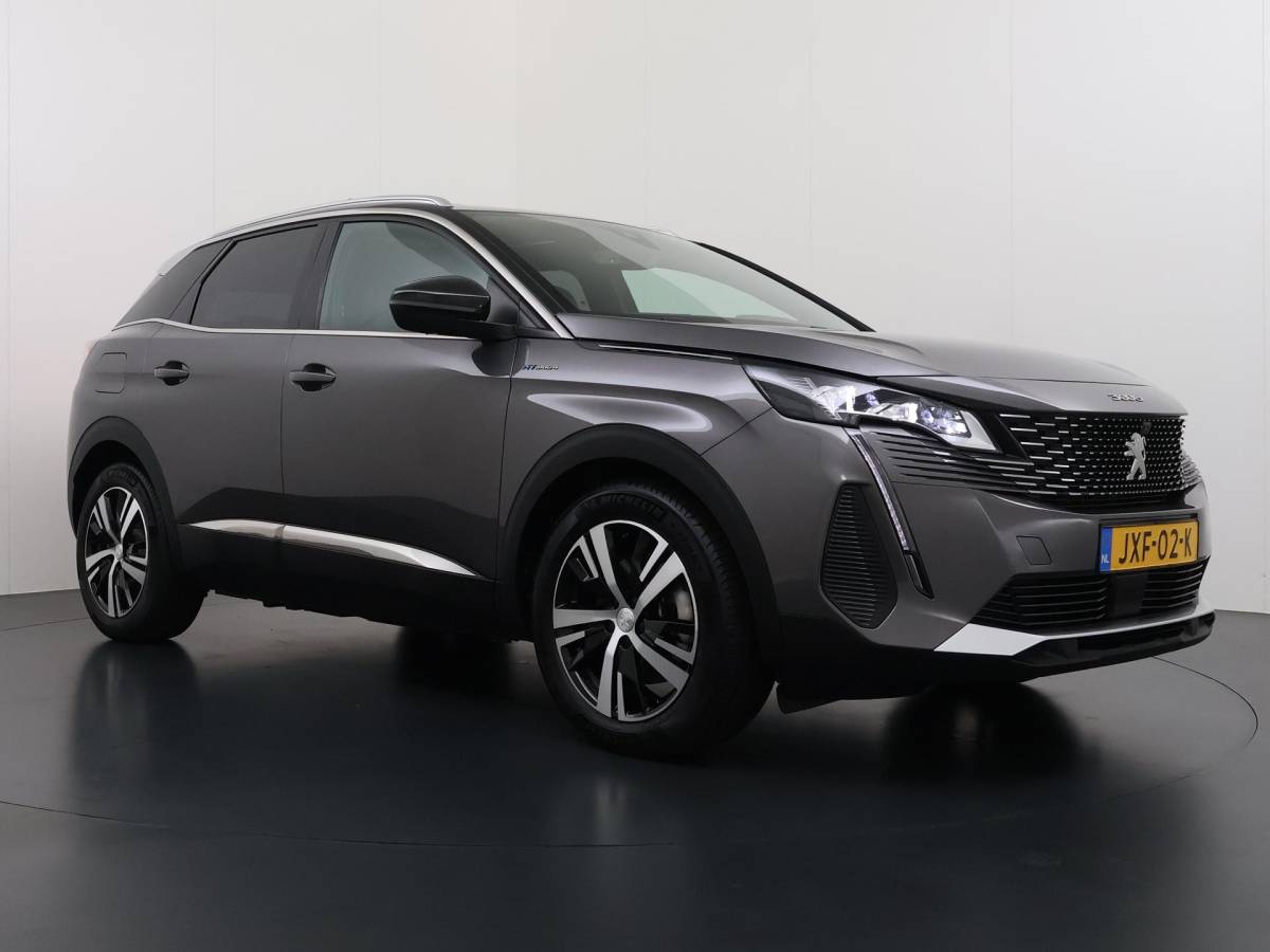 Peugeot 3008 Peugeot 3008 1.6 HYbrid4 300 GT RIJKLAARPRIJS INC. 12MND BOVAG GARANTIE | PANORAMADAK| ADAPTIVE CRUISE CONTROL| STANDKACHEL| CAMERA VOOR + ACHTER|