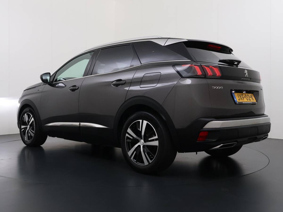 Peugeot 3008 Peugeot 3008 1.6 HYbrid4 300 GT RIJKLAARPRIJS INC. 12MND BOVAG GARANTIE | PANORAMADAK| ADAPTIVE CRUISE CONTROL| STANDKACHEL| CAMERA VOOR + ACHTER|