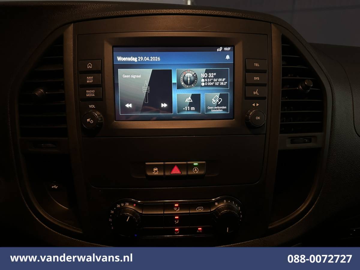 Mercedes-Benz Vito Mercedes-Benz Vito 116 CDI 163pk L3H1 Euro6 Airco | Camera | Apple Carplay | Cruisecontrol | Stoelverwarming Android Auto, Bijrijdersbank