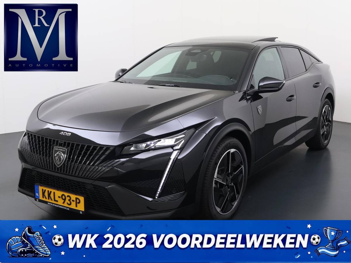 Peugeot 408 Peugeot e-408 GT 58 kWh NIEUWE AUTO 13KM!| FULL OPTION| PANO| FOCAL AUDIO| 360 CAMERA| ELEKTRISCHE ACHTERKLEP| ELEK. STOELEN| STOEL + STUURVERWARMING MET MASSAGE|