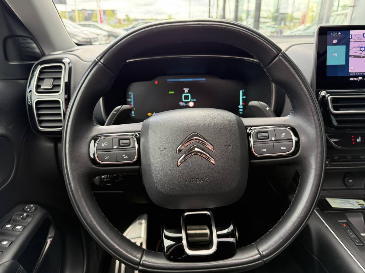 Citroën C5 Aircross Citroën C5 Aircross BWJ 2024 1.6 Plug-in Hybrid 225pk Plus TREKHAAK | PANO | LEDER | 360 CAMERA | ADAPTIVE CRUISE | KEYLESS | DODE HOEK | STOELVERW. | ELEKTR. STOELEN | ELEKTR. ACHTERKLEP | CARPLAY + ANDROID | NAVI | CLIMA | LMV | PDC