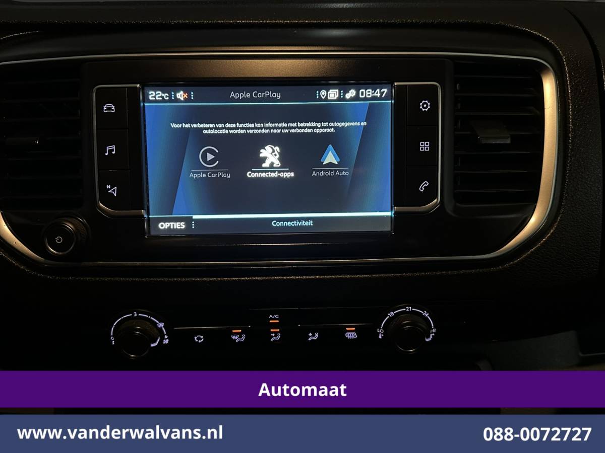 Peugeot Expert Peugeot Expert 2.0 BlueHDI 122pk Automaat L2H1 Euro6 Airco | Navigatie | Camera | Apple Carplay Android Auto, Cruisecontrol, Trekhaak, Parkeersensoren