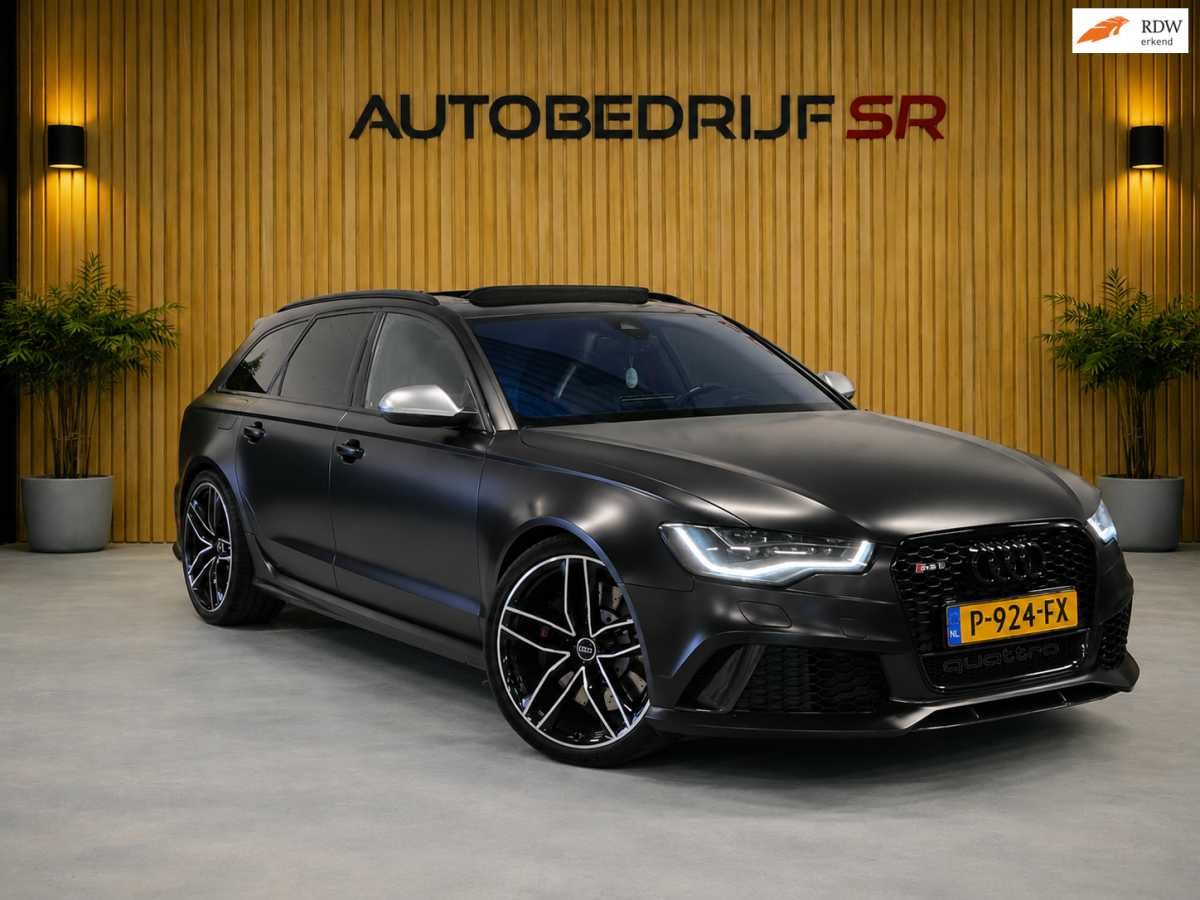 Audi RS6 Audi A6 Avant 4.0 TFSI RS 6 quattro Pano | Head up | Milltek! | Rs Seats | Camera | Custom stuur! Matzwart! |