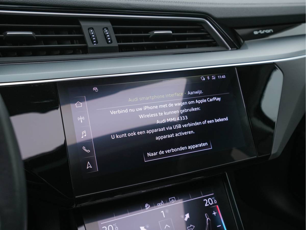 Audi e-tron Audi e-tron 50 Quattro Advanced [ 3-Fase-11kW ] [ SOH-100% ] (INCL-BTW) *HEATPUMP | PANO | LEATHER | DIGI-COCKPIT | FULL-LED | MEMORY-PACK |  KEYLESS | NAVI-FULLMAP | TOWBAR | SHIFTPADDLES | COMFORTSEATS | 20″ALU*