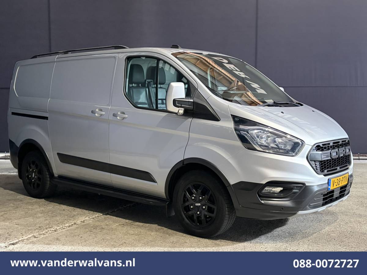 Ford Transit Custom Ford Transit Custom 2.0 TDCI 170pk L1H1 Euro6 Airco | Camera | LED | Apple Carplay | Cruisecontrol | Raptor grill | Leder Android Auto, LM velgen, Verwarmde voorruit, Parkeersensoren, Bijrijdersbank, 2500kg trekvermogen