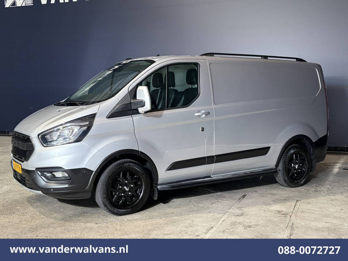 Ford Transit Custom Ford Transit Custom 2.0 TDCI 170pk L1H1 Euro6 Airco | Camera | LED | Apple Carplay | Cruisecontrol | Raptor grill | Leder Android Auto, LM velgen, Verwarmde voorruit, Parkeersensoren, Bijrijdersbank, 2500kg trekvermogen