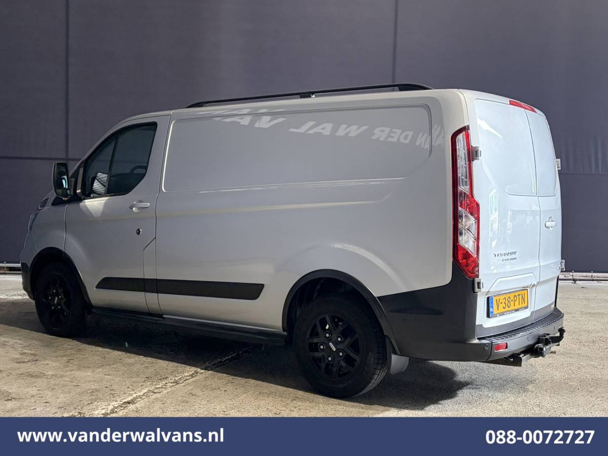 Ford Transit Custom Ford Transit Custom 2.0 TDCI 170pk L1H1 Euro6 Airco | Camera | LED | Apple Carplay | Cruisecontrol | Raptor grill | Leder Android Auto, LM velgen, Verwarmde voorruit, Parkeersensoren, Bijrijdersbank, 2500kg trekvermogen