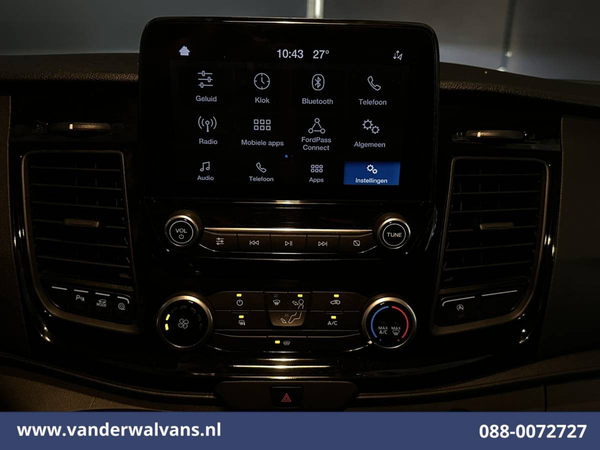 Ford Transit Custom Ford Transit Custom 2.0 TDCI 170pk L1H1 Euro6 Airco | Camera | LED | Apple Carplay | Cruisecontrol | Raptor grill | Leder Android Auto, LM velgen, Verwarmde voorruit, Parkeersensoren, Bijrijdersbank, 2500kg trekvermogen