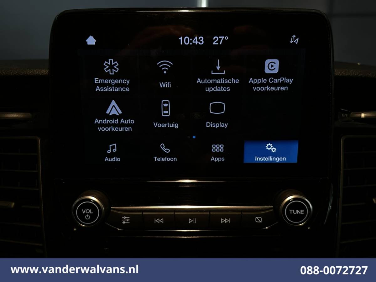 Ford Transit Custom Ford Transit Custom 2.0 TDCI 170pk L1H1 Euro6 Airco | Camera | LED | Apple Carplay | Cruisecontrol | Raptor grill | Leder Android Auto, LM velgen, Verwarmde voorruit, Parkeersensoren, Bijrijdersbank, 2500kg trekvermogen