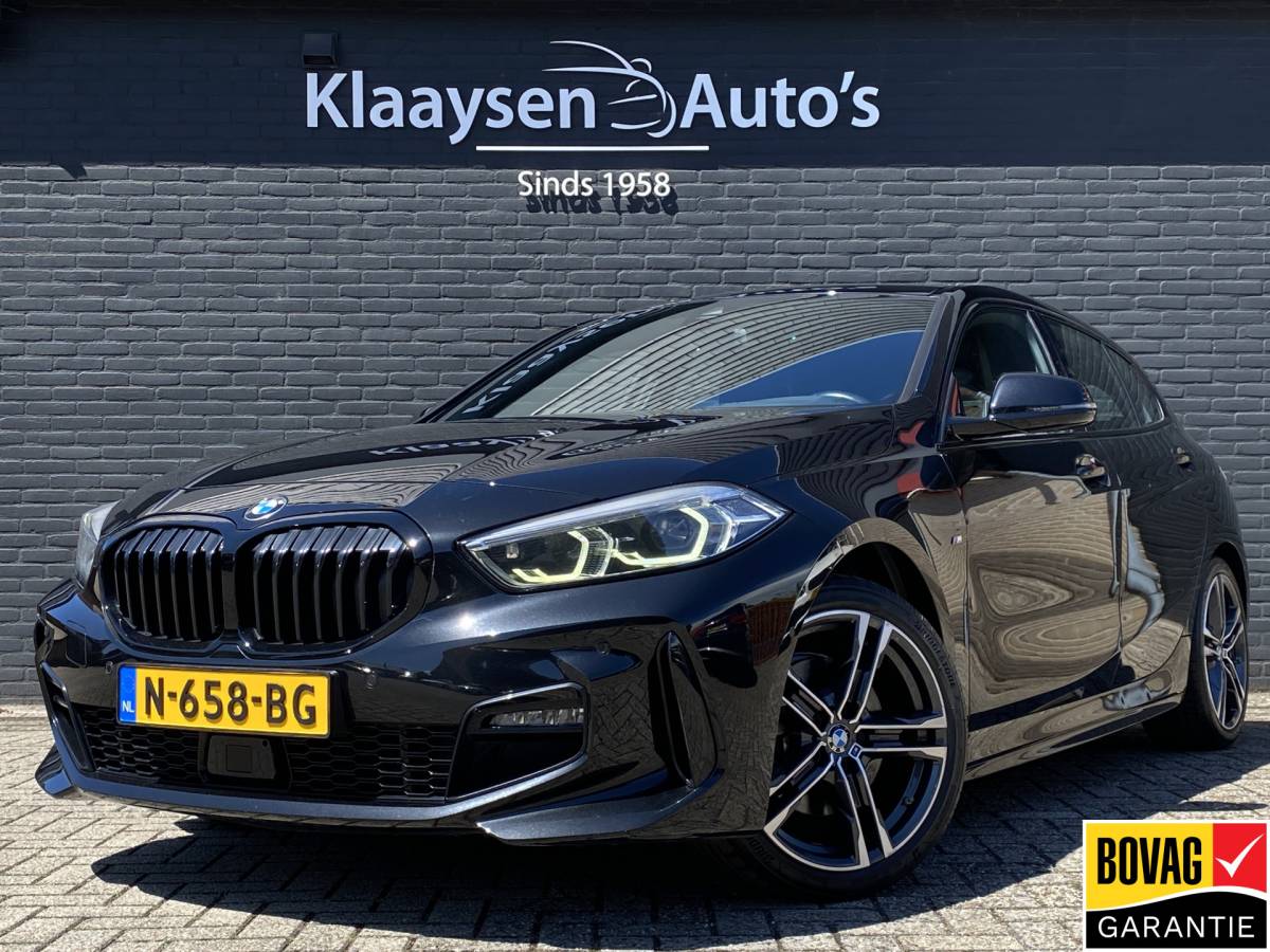 BMW 1 Serie BMW 1-serie 118i M-Sport 136 pk AUT. | 1e eigenaar | dealer onderh. | navigatie | leder sportstoelen | stoel-stuurverwarming