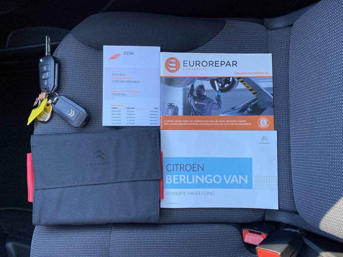 Citroën Berlingo Citroën Berlingo 1.5 BlueHDi 100 S&S L1 | apple carplay | trekhaak | schuifdeur | airco | houten laadvloer | 3 persoons | excl. BTW