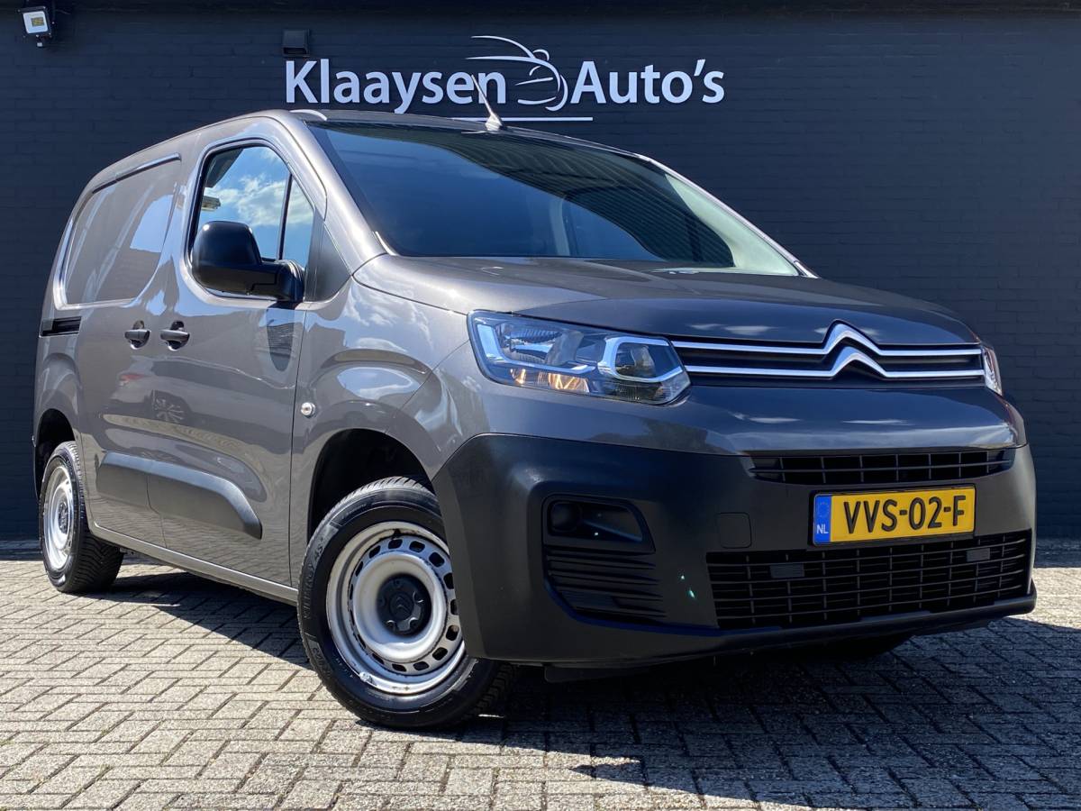 Citroën Berlingo Citroën Berlingo 1.5 BlueHDi 100 S&S L1 | apple carplay | trekhaak | schuifdeur | airco | houten laadvloer | 3 persoons | excl. BTW