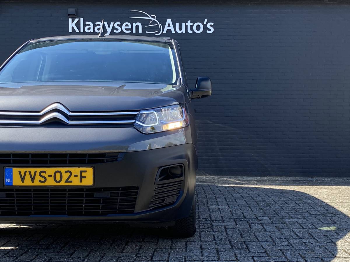 Citroën Berlingo Citroën Berlingo 1.5 BlueHDi 100 S&S L1 | apple carplay | trekhaak | schuifdeur | airco | houten laadvloer | 3 persoons | excl. BTW