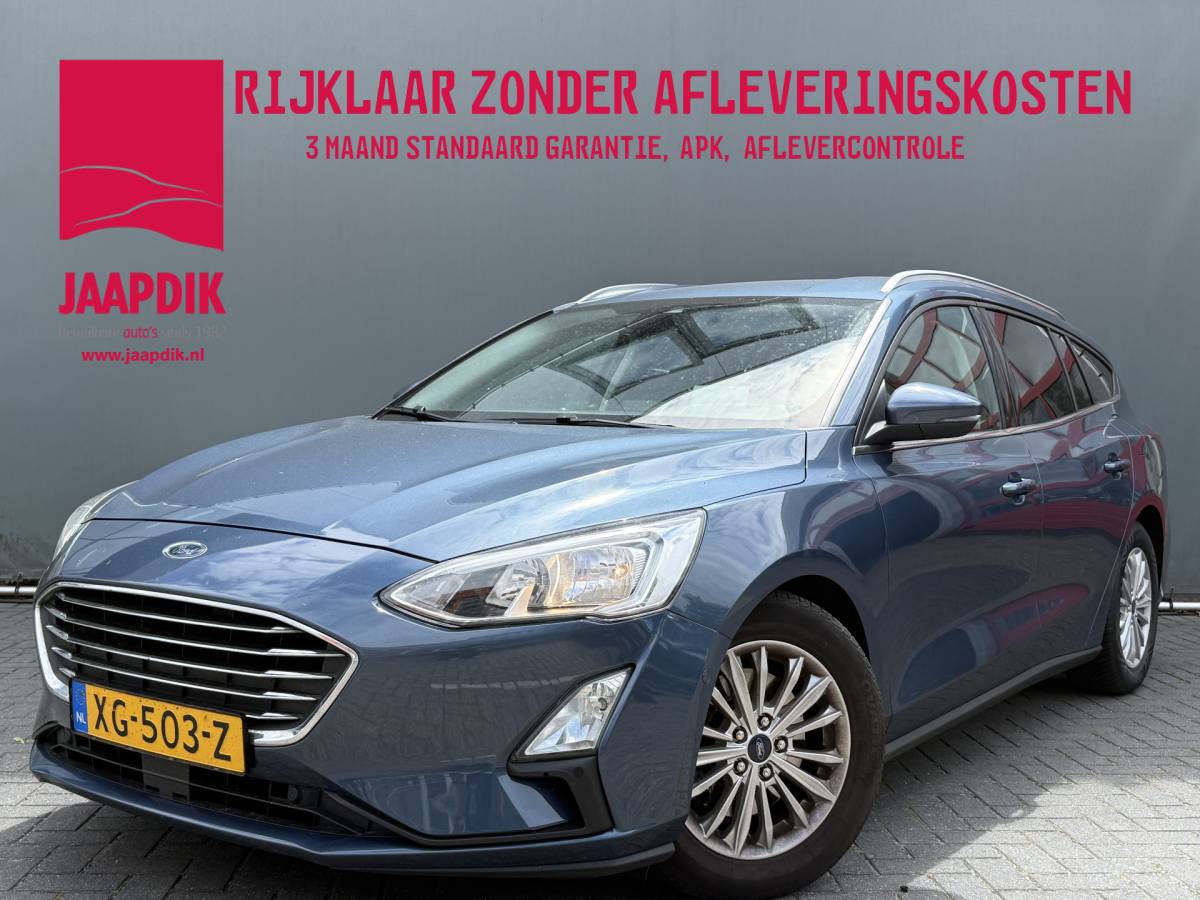Ford Focus Ford Focus Wagon BWJ 2019 1.5 EcoBlue 120 PK  Titanium Business TREKHAAK | FULL LED | HEAD-UP DISPLAY | KEYLESS | STOEL + STUURVERW. | CARPLAY + ANDROID | NAVI | CLIMA | CRUISE | LMV | PDC