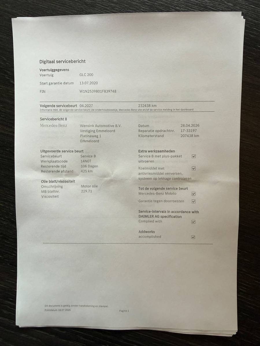 Mercedes-Benz GLC Mercedes-Benz GLC-klasse 200 Business Solution