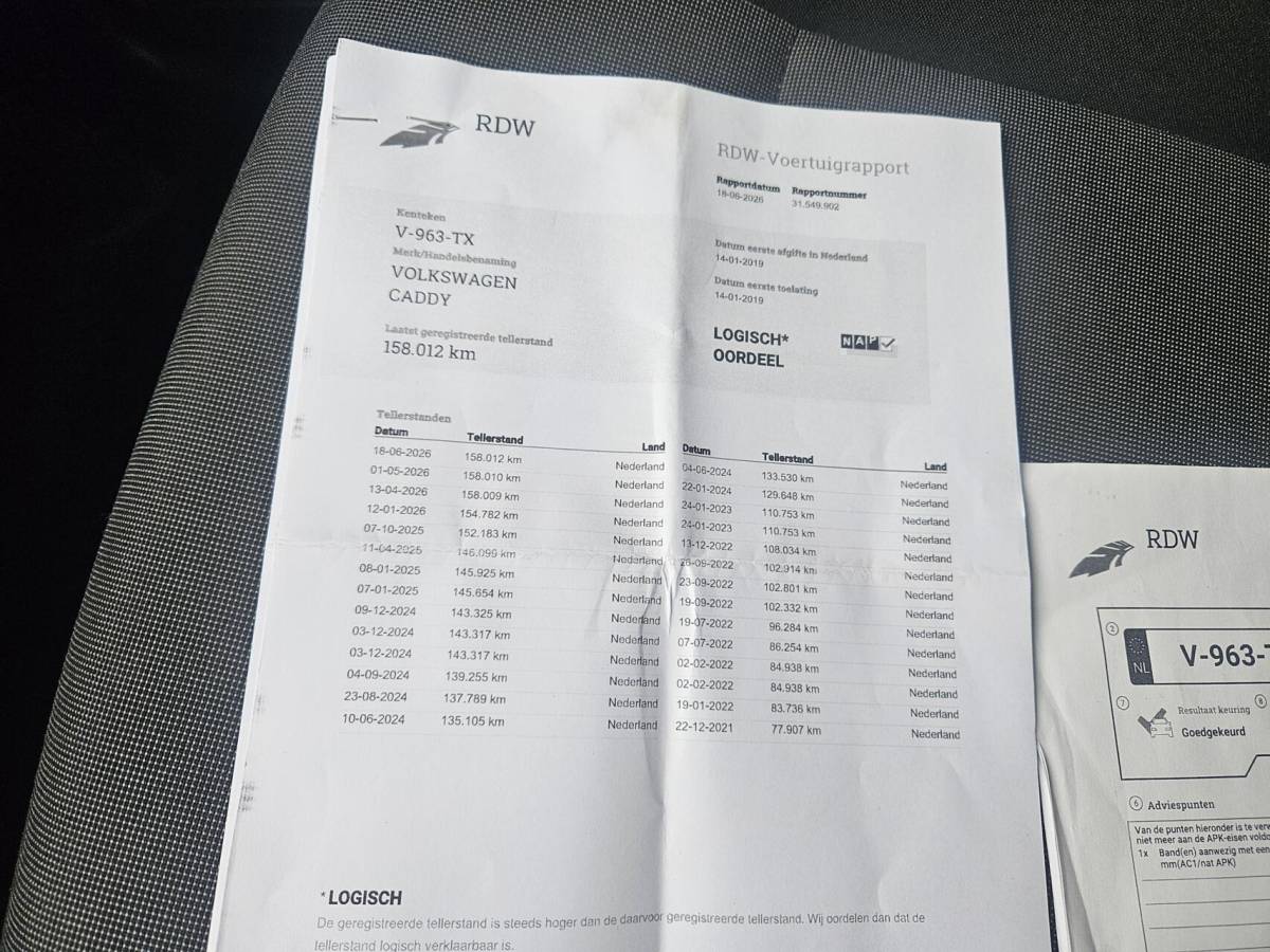 Volkswagen Caddy Volkswagen Caddy 2.0 TDI Airco Cruise Trekhaak 100% onderhouden