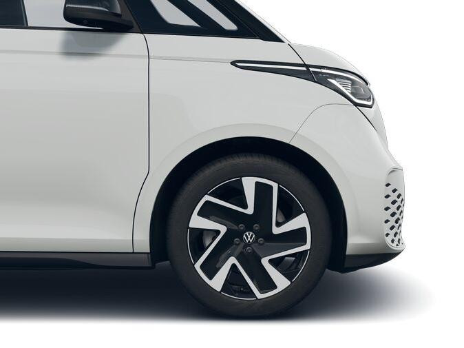 Volkswagen ID. Buzz Cargo Volkswagen Bedrijfswagens ID. Buzz Cargo Bulli Limited Signature Edition 79kWh 340pk 4M 737745 · ECO-lederen bekleding · 20″ LM velgen · Voor en achter spoiler · Zwarte grill ·