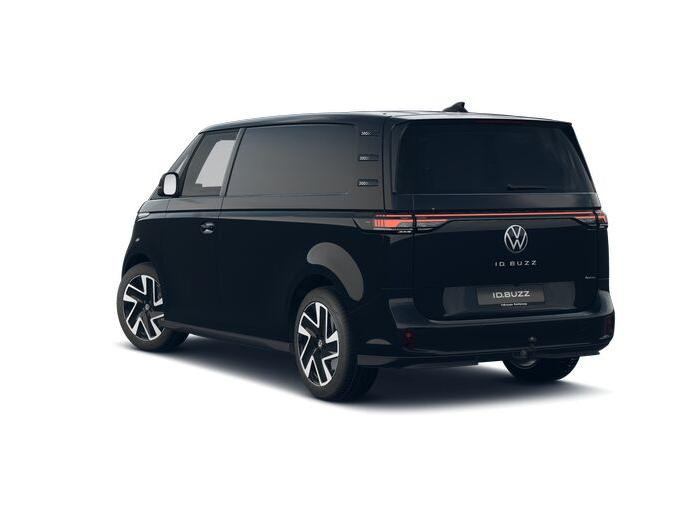 Volkswagen ID. Buzz Cargo Volkswagen Bedrijfswagens ID. Buzz Cargo Bulli Limited Signature Edition 79kWh 340pk 4M 737746 · ECO-lederen bekleding · 20″ LM velgen · Voor en achter spoiler · Zwarte grill ·