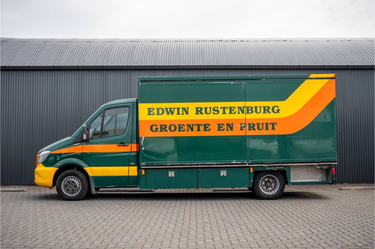 Mercedes-Benz Sprinter Mercedes-Benz Sprinter 516CDI | Bakwagen | EURO 6 | Huifzeil | Schuifwanden | Legbordstellingen | Trekhaak